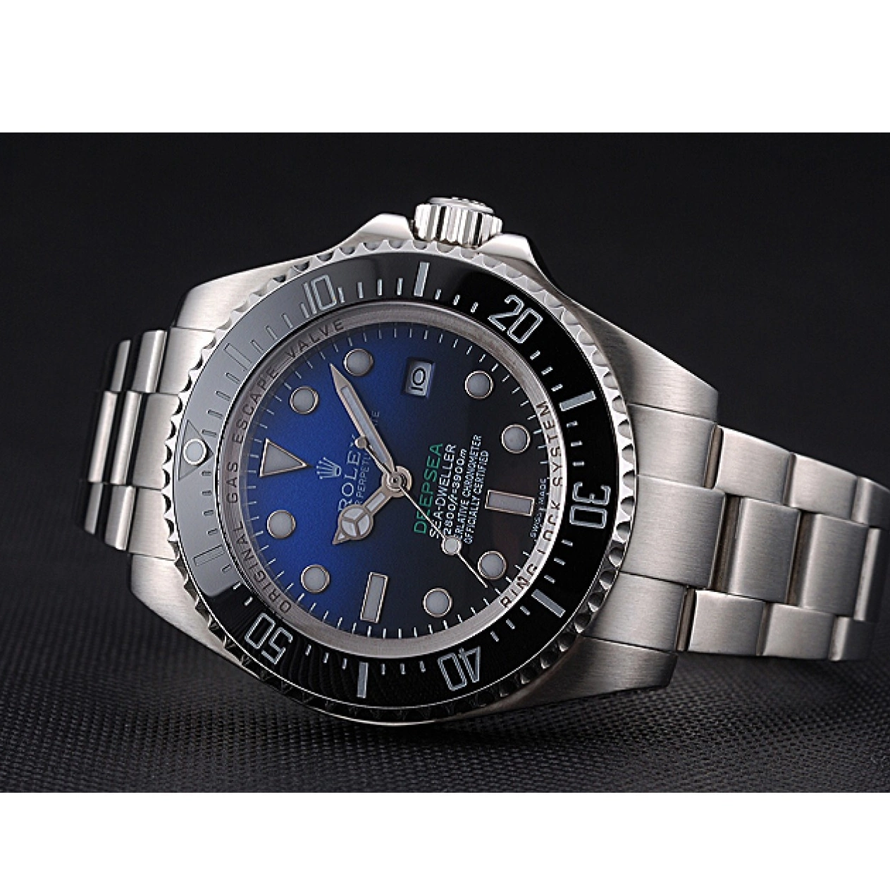 Good copy rolex watches Bracelet James Cameron Stainless Dial Swiss 622847 And Steel Case Black Dweller Deepsea 0611